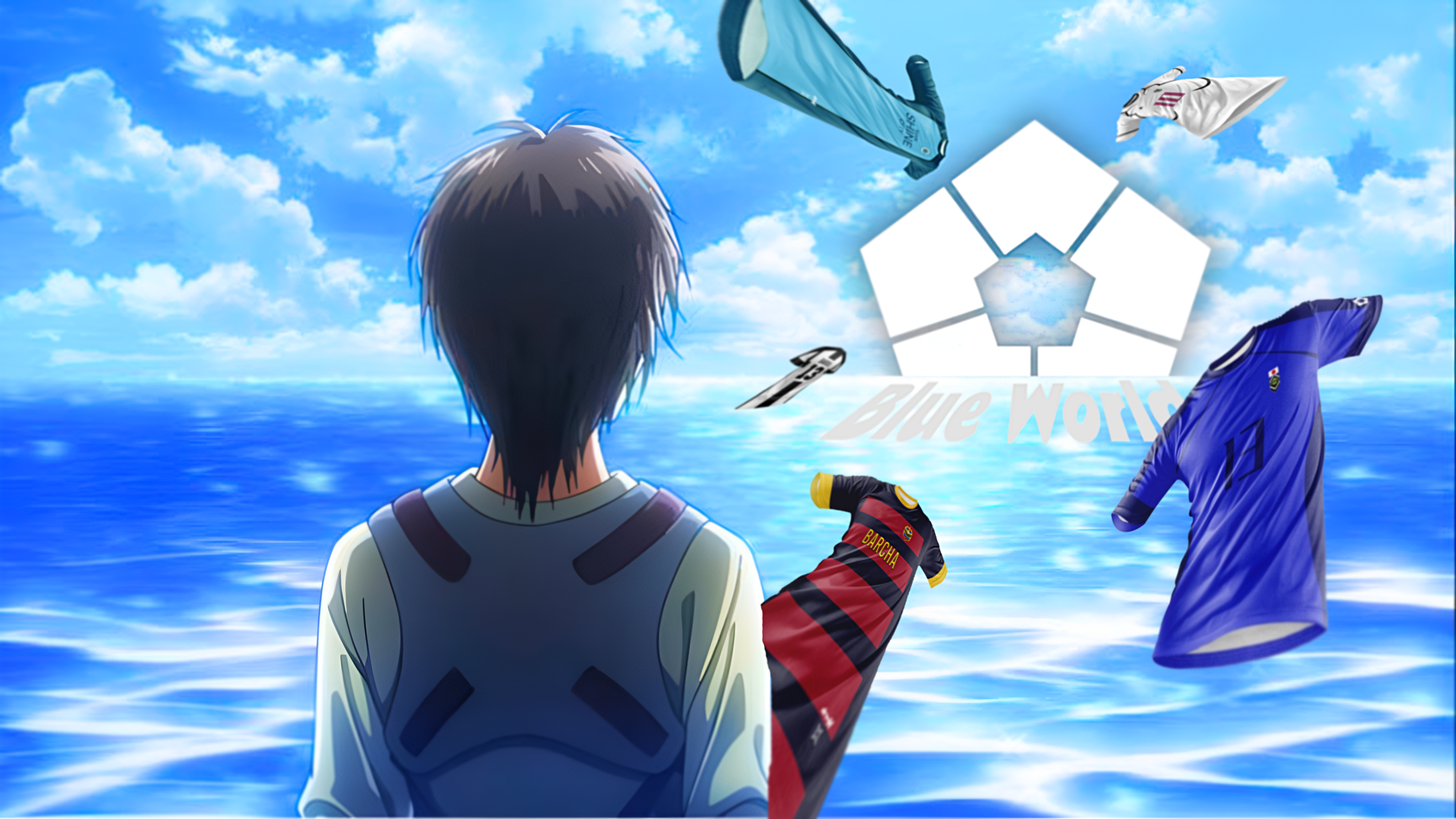 Boutique immersive d’anime et manga : maillots Blue Lock et Inazuma Eleven, produits dérivés exclusifs, nombreuses offres, cadeaux et tailles variées pour tous les fans.